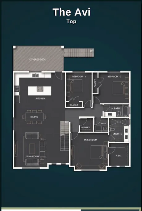 The Avi floor plan 2 — Kullar Homes