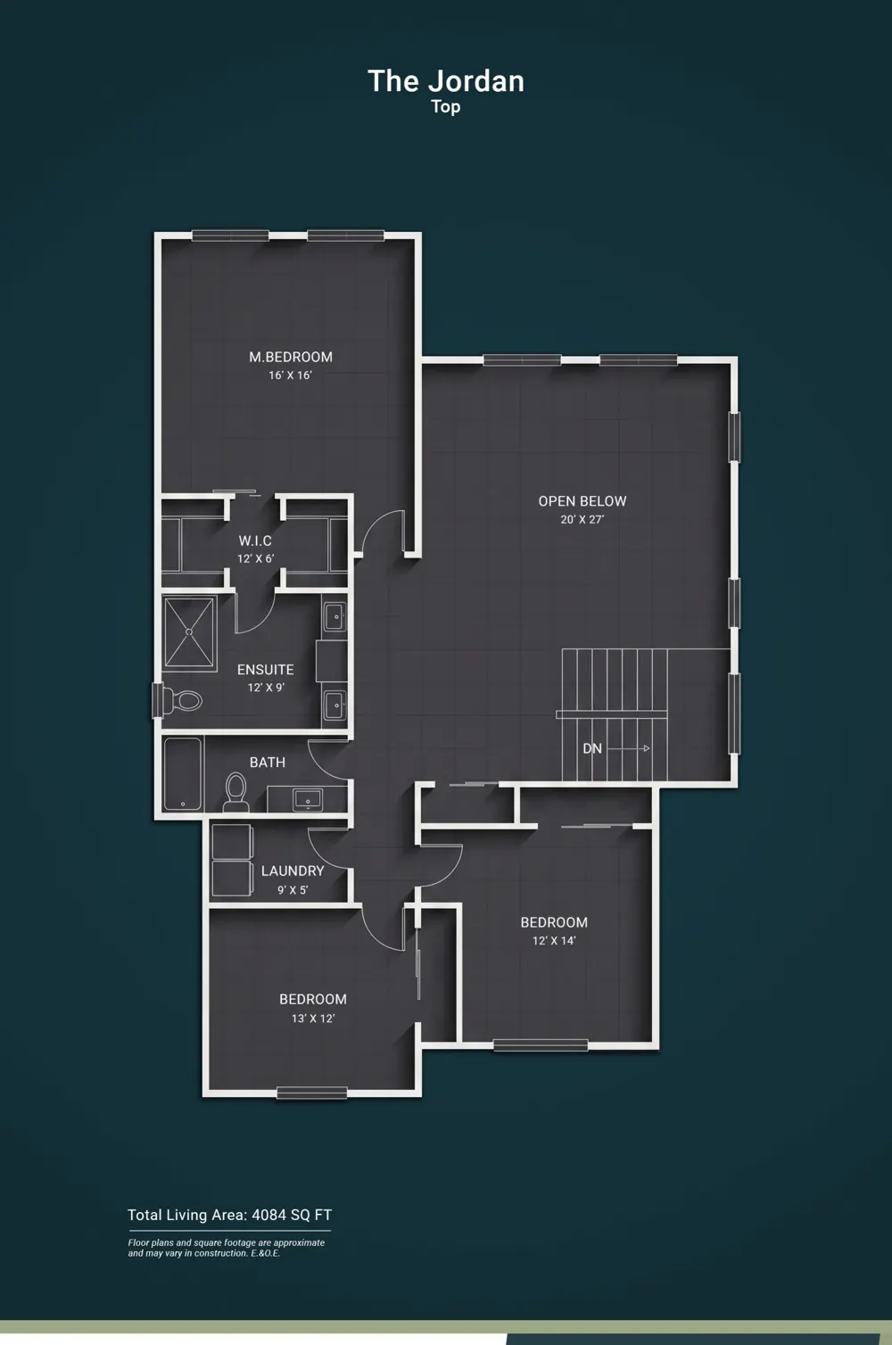 The Jordan floor plan 1 — Kullar Homes