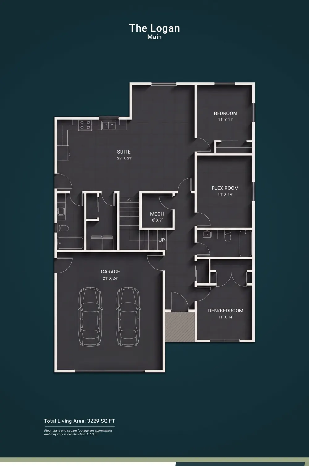 The Logan floor plan 2 — Kullar Homes