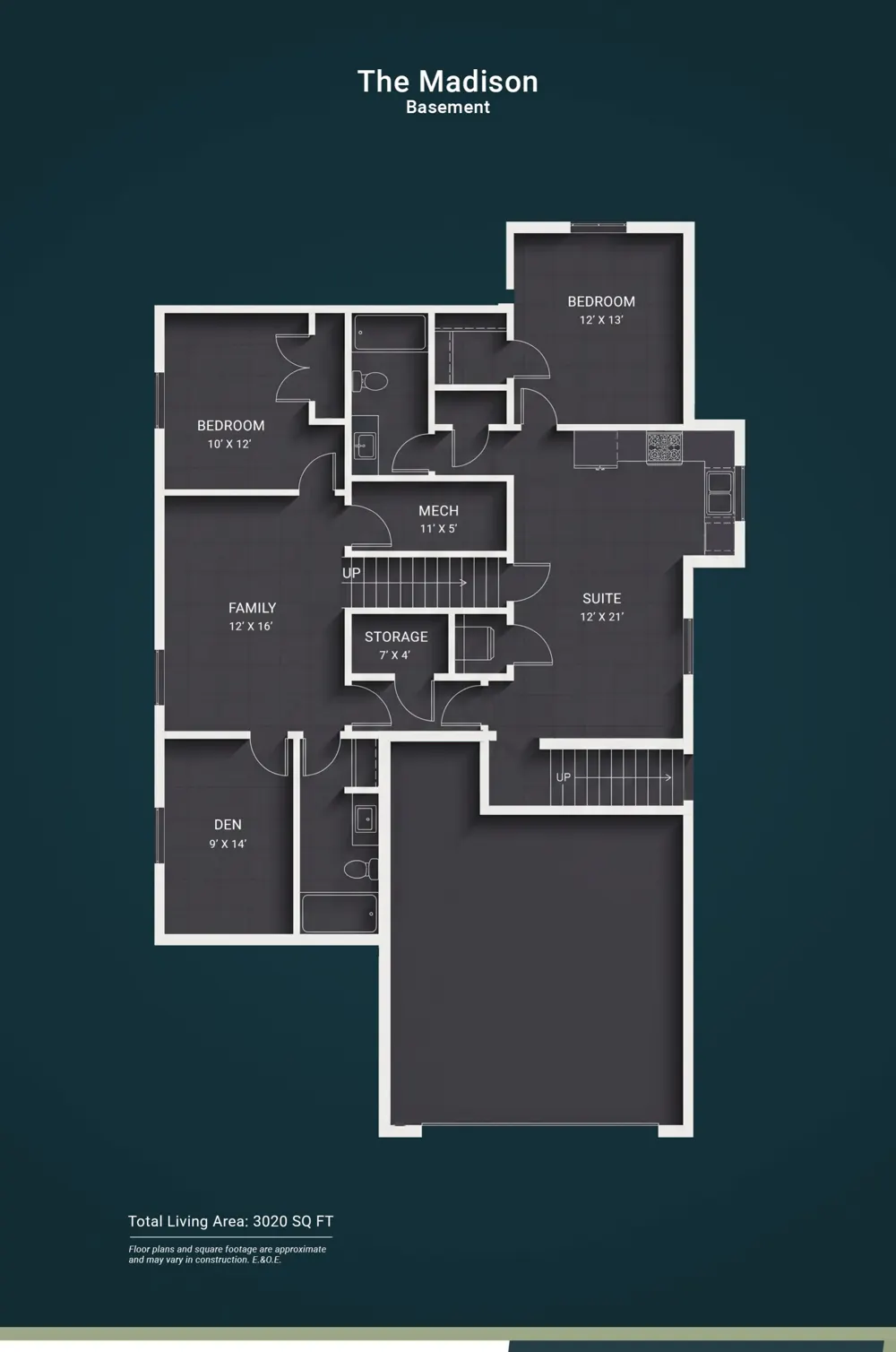 The Madison floor plan 2 — Kullar Homes