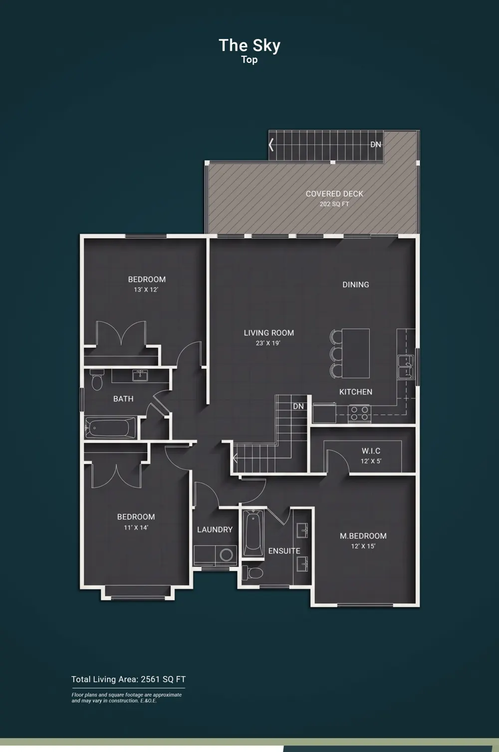 The Sky floor plan 1 — Kullar Homes