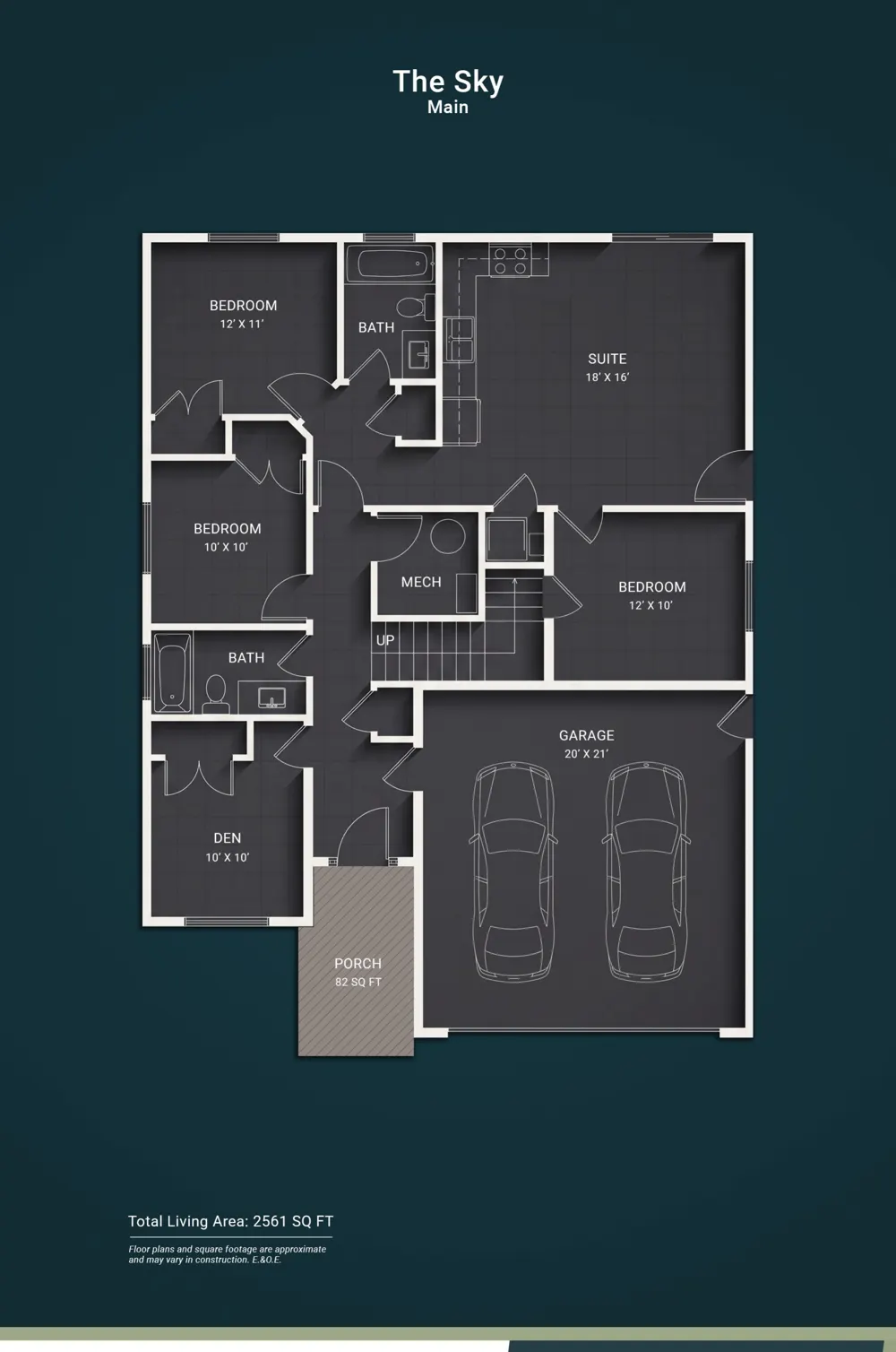 The Sky floor plan 2 — Kullar Homes