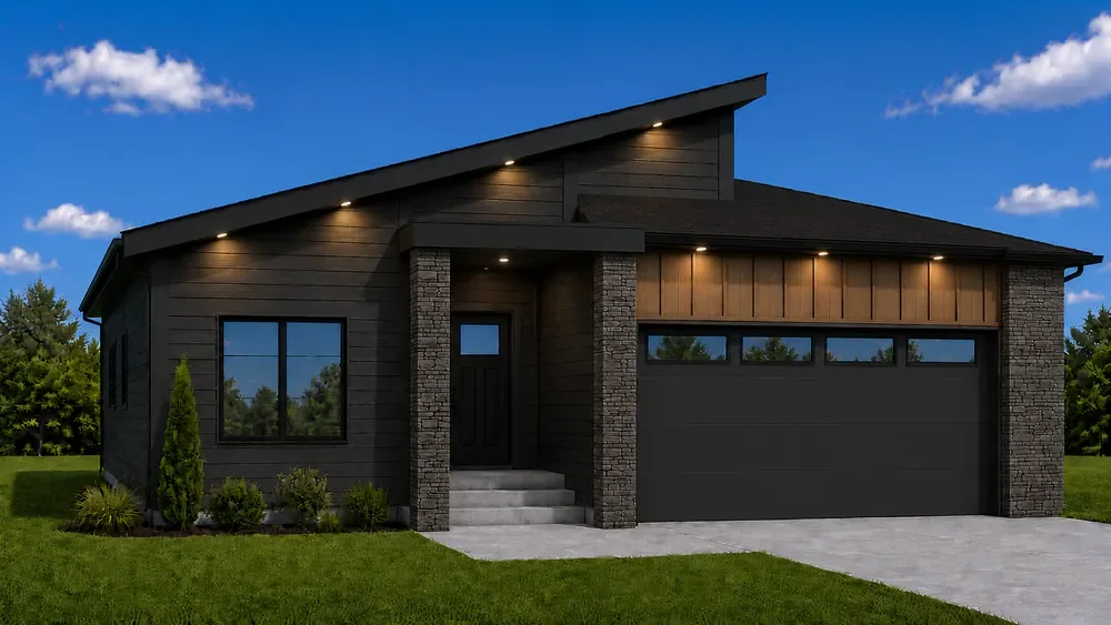 The Emory exterior rendering — Kullar Homes, Prince George